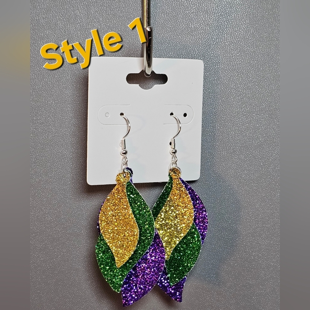 Mardi Gras Earrings